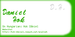 daniel hok business card